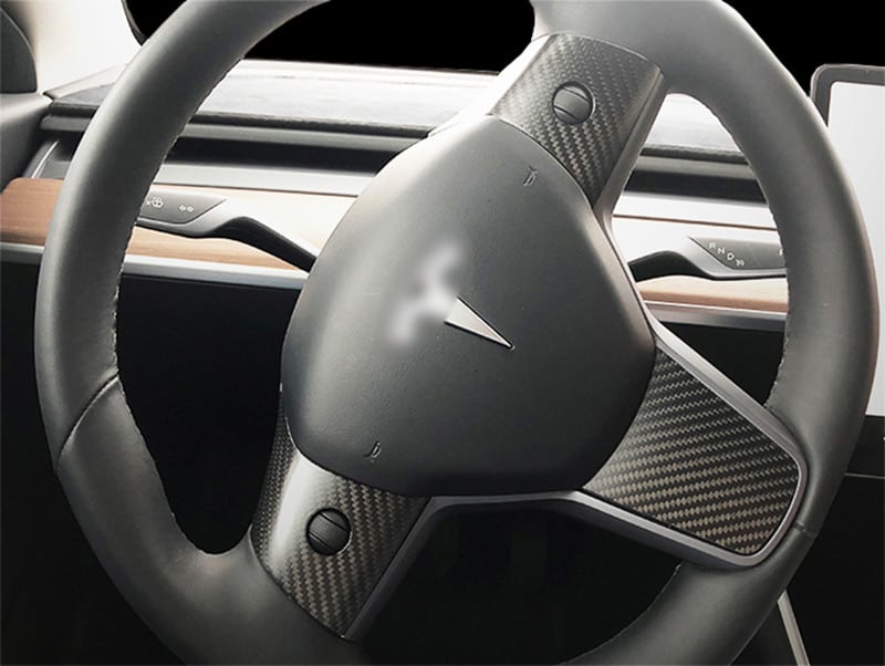 Carbon Fiber Steering Wheel Trim Protection (4)