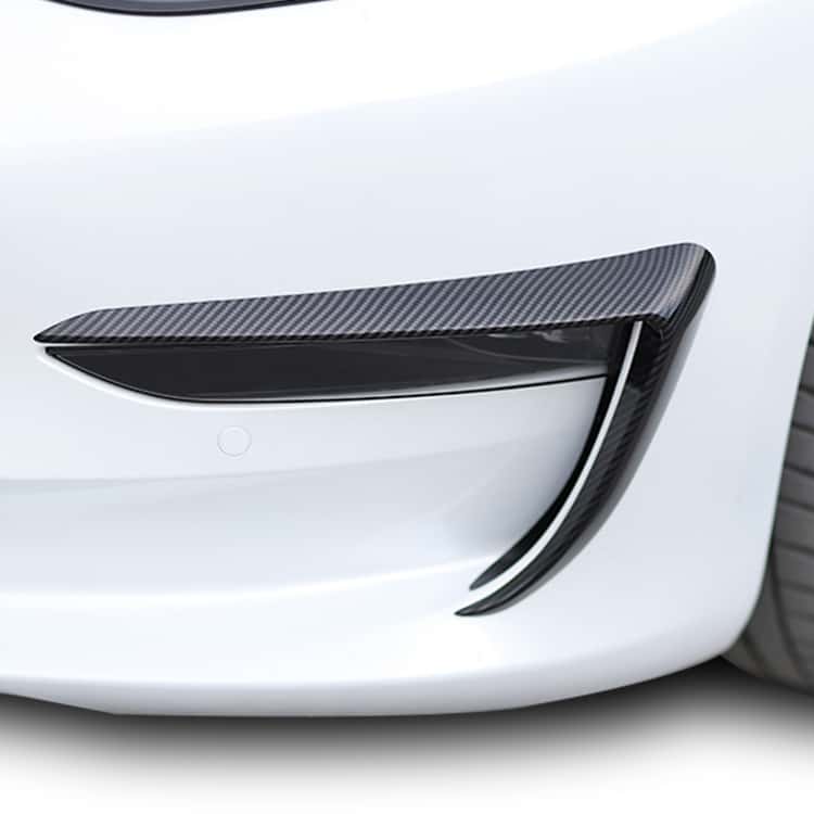 Tesla Model 3 Front Bumper Canards Trims Cover (2)