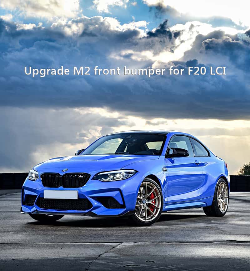 Upgrade M2c Body Kit Front Bumper For B Mw 1 Series F20 Lci (with No Paint) (3)