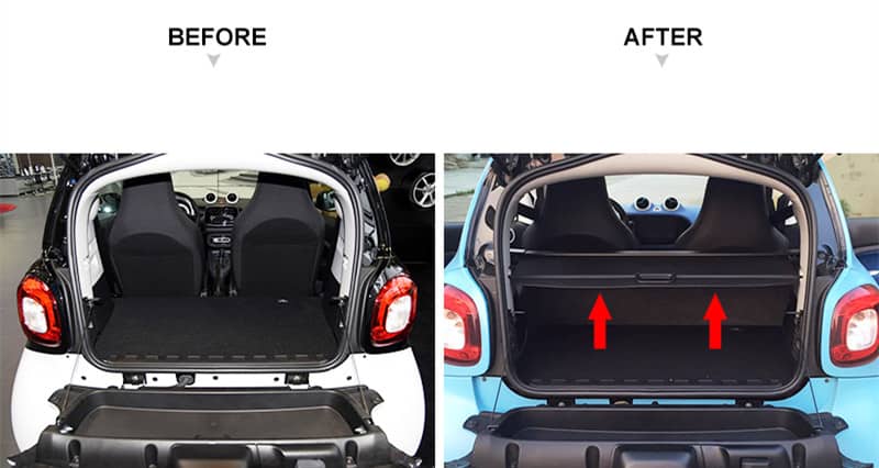 Trunk Curtain Cargo Cover For Smart Fortwo W453 (8)