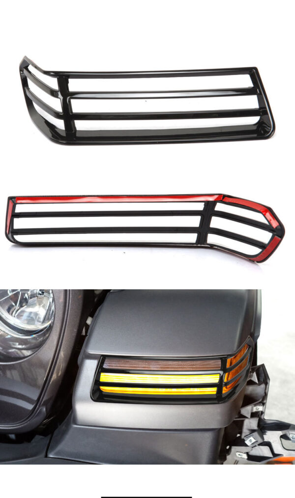 for jeep jl wheel eyebrow lamp protective cover