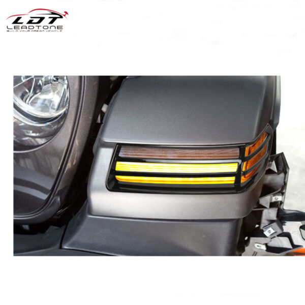 for jeep jl wheel eyebrow lamp protective cover